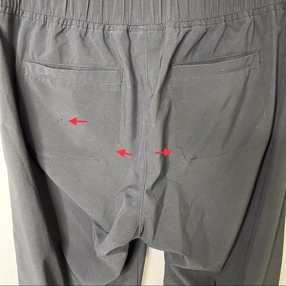 Athleta Aspire Ankle Pants Black Size 2 Ruched Ankle Joggers 983350 - Picture 6 of 9